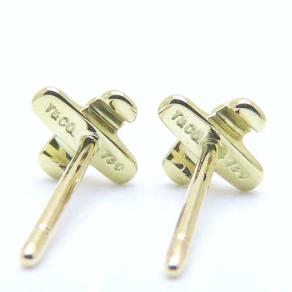 TIFFANY 18k Gold Earrings - Picture 6 of 7